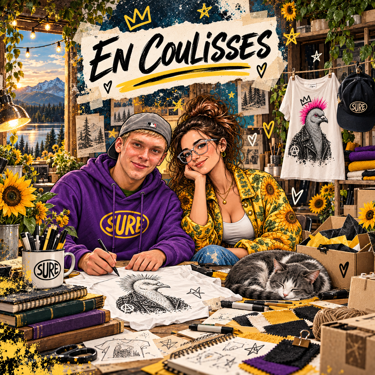 En coulisses — Bienvenue dans le joyeux chaos d’Écritournures