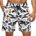 Short de plage pour homme Pigeons collage