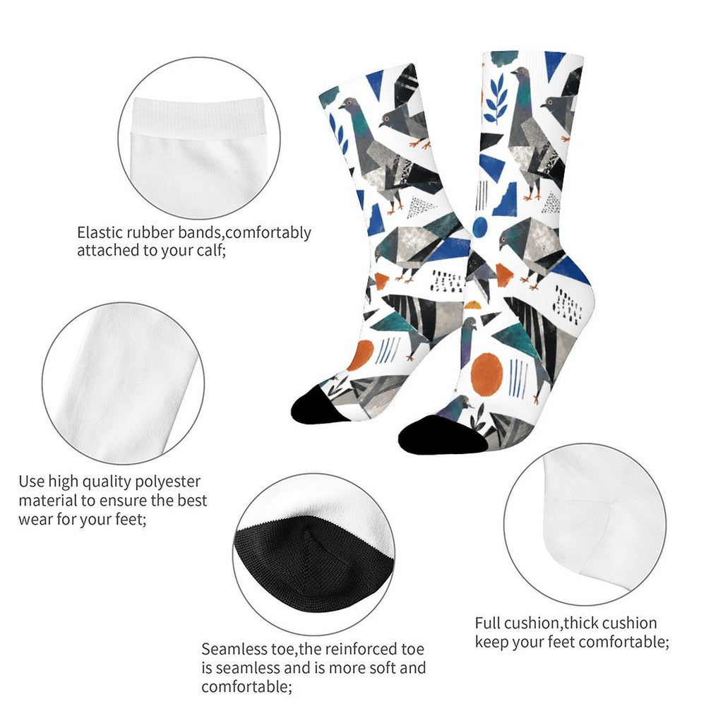 Personalized Contrast Color Socks for Adults
