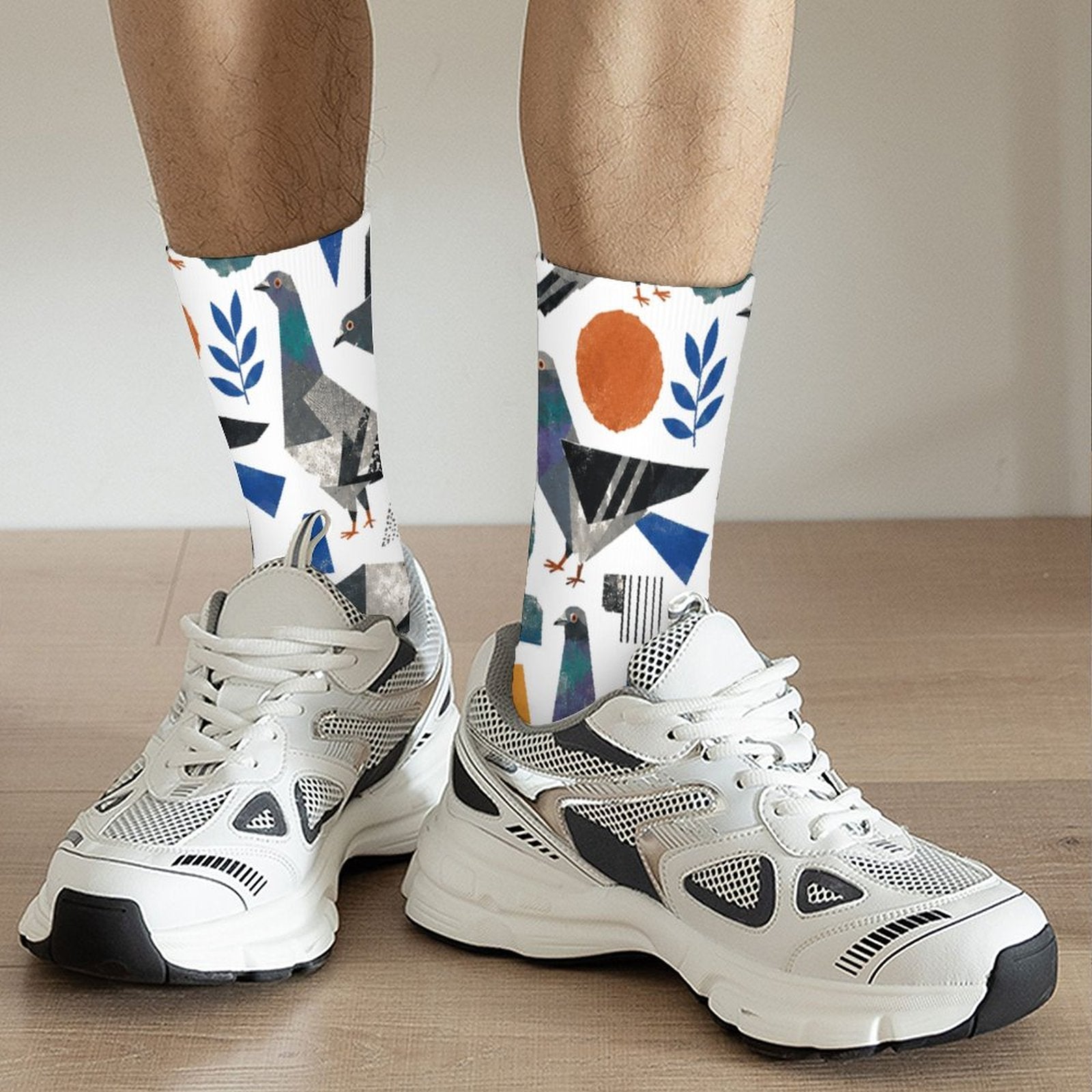 Personalized Contrast Color Socks for Adults