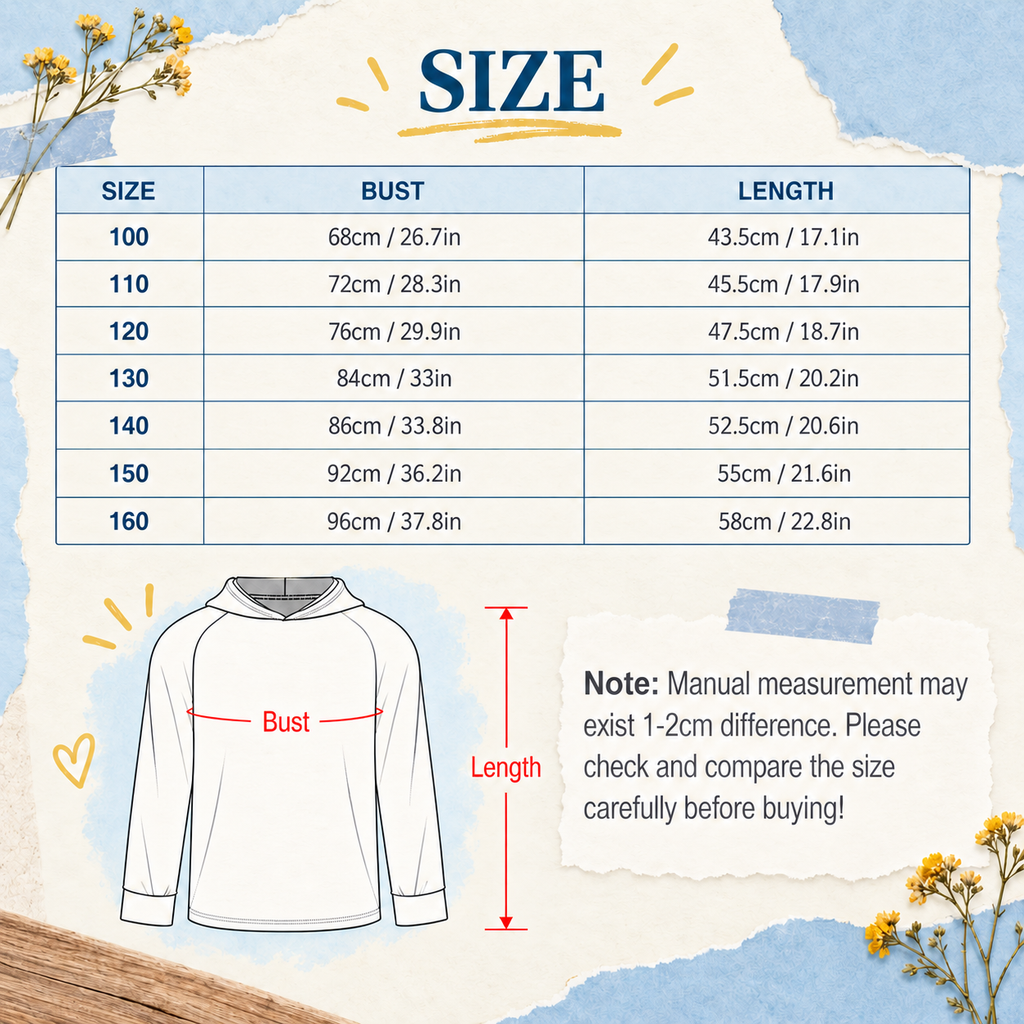 230gsm Children's Raglan Sleeve Hoodie(All-Over Printing)