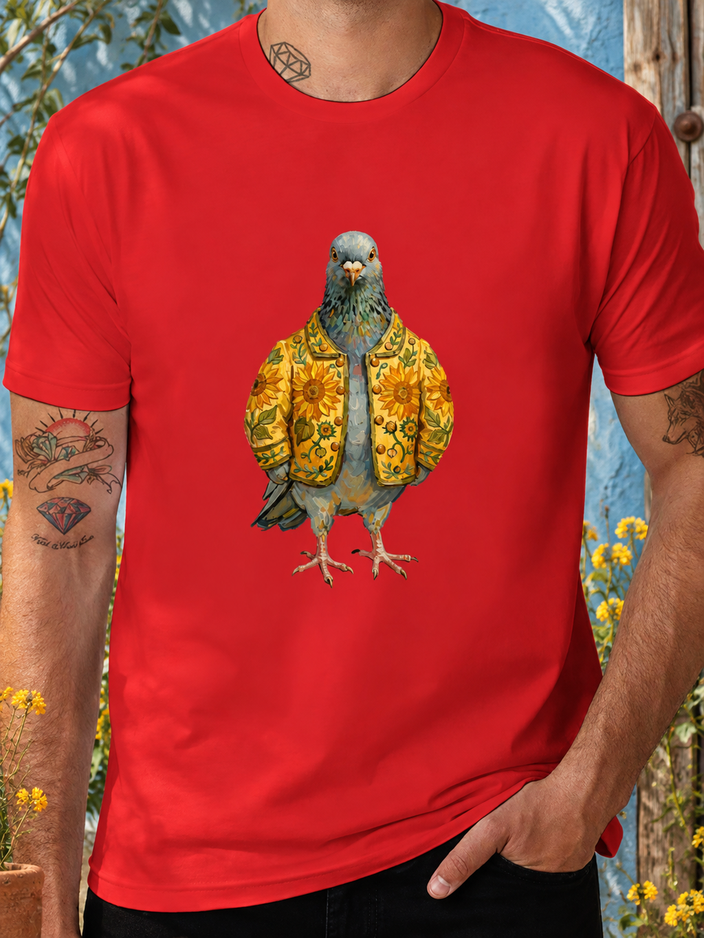 DTF 180gsm Multi-Color American Size Short Sleeve T-Shirt (Front Printing)