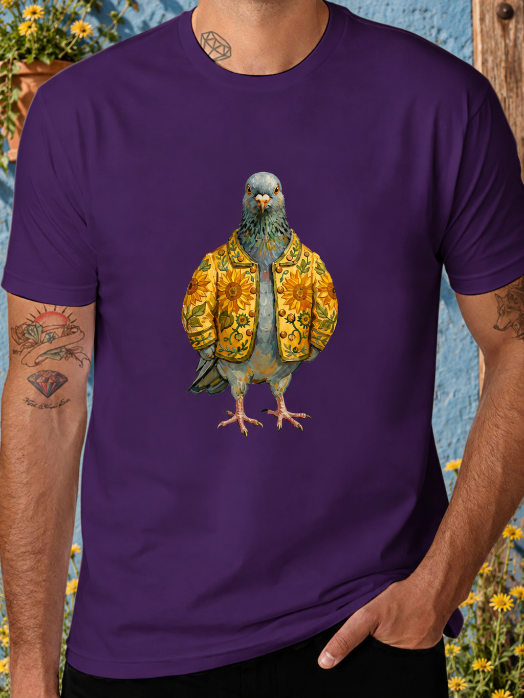 DTF 180gsm Multi-Color American Size Short Sleeve T-Shirt (Front Printing)