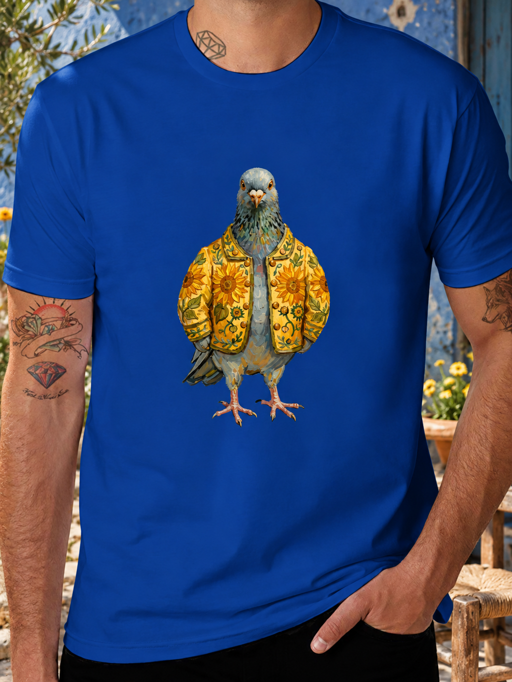 DTF 180gsm Multi-Color American Size Short Sleeve T-Shirt (Front Printing)