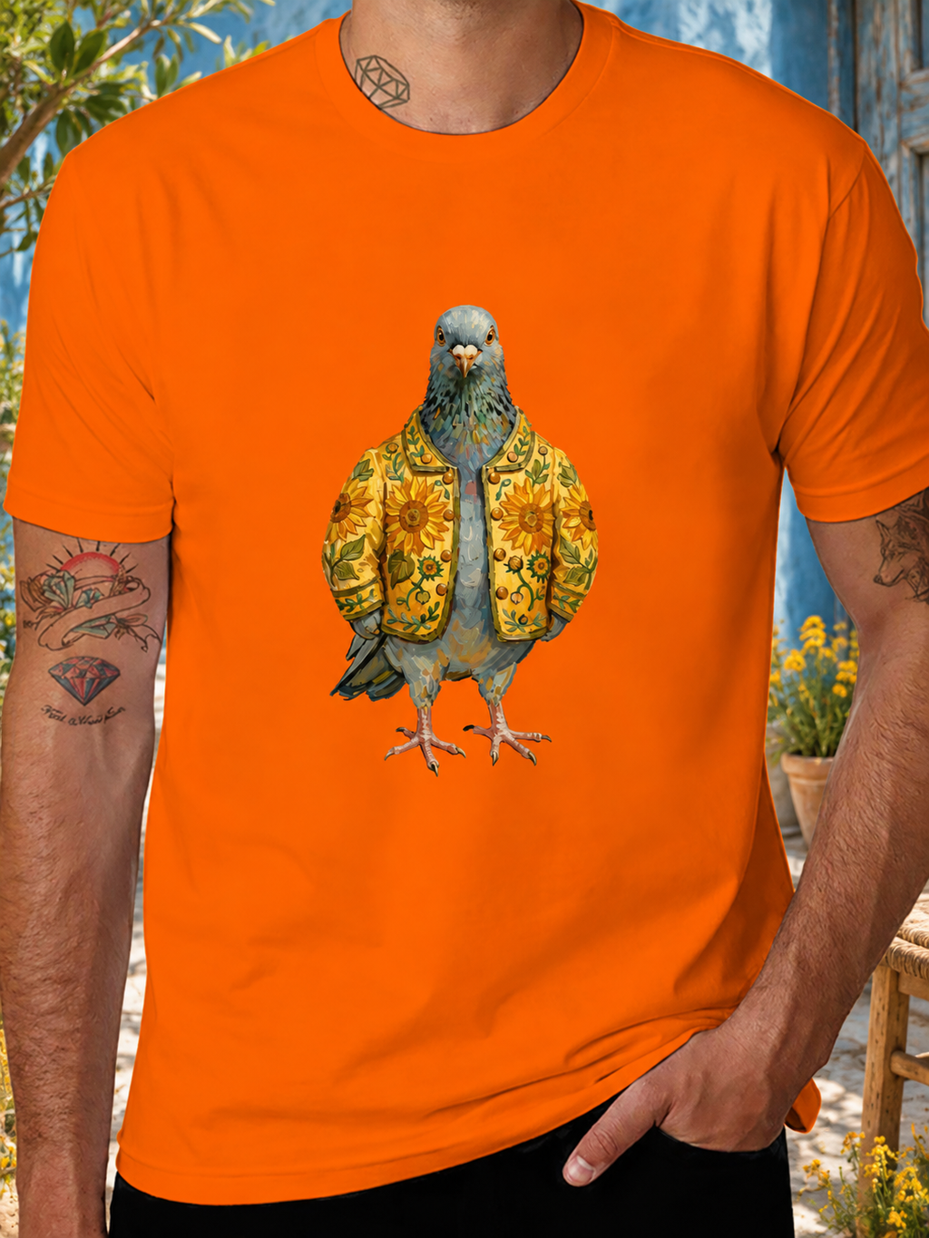 DTF 180gsm Multi-Color American Size Short Sleeve T-Shirt (Front Printing)