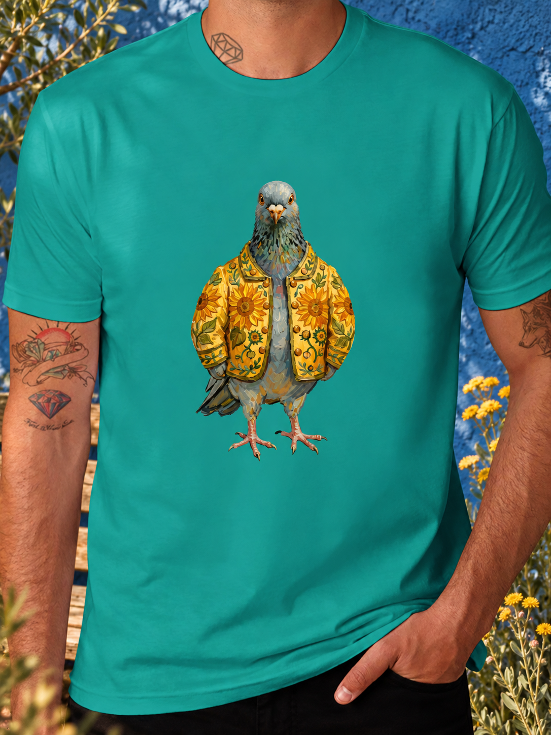 DTF 180gsm Multi-Color American Size Short Sleeve T-Shirt (Front Printing)