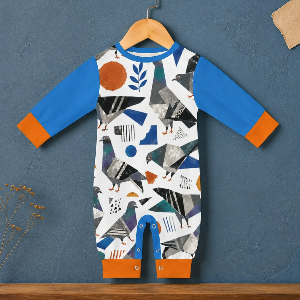 180gsm Long Sleeve Baby Romper(10 Sites) (All-Over Printing)
