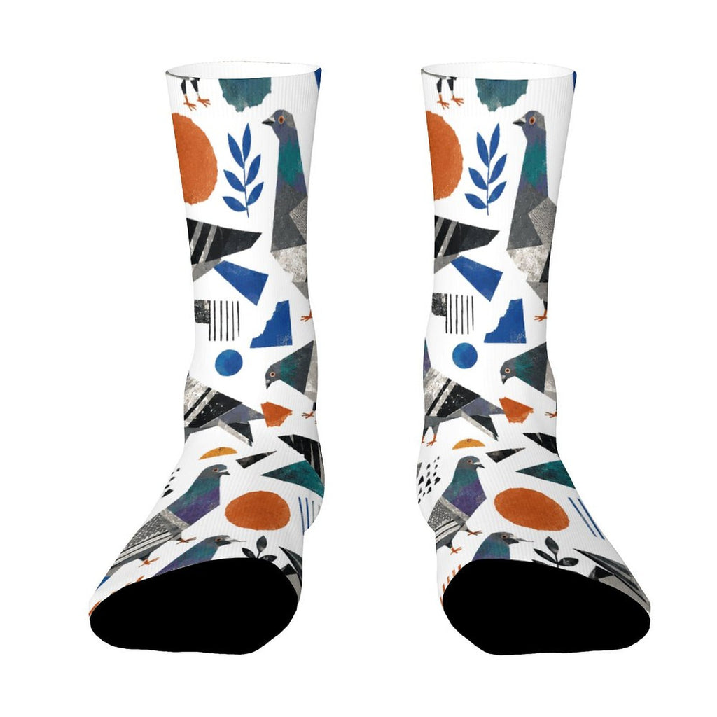 Personalized Contrast Color Socks for Adults
