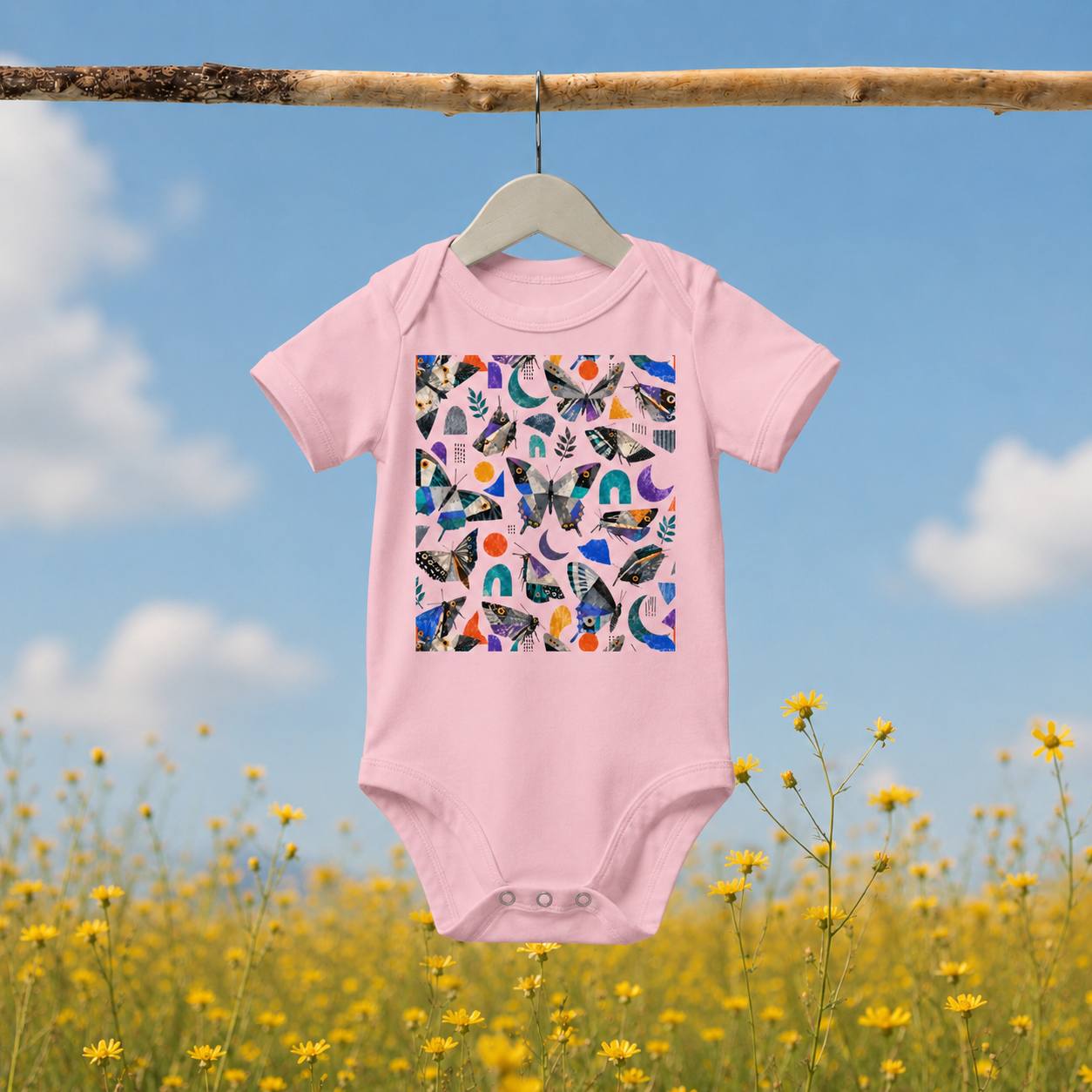 Baby short sleeve one piece – vue 5 | Écritournures