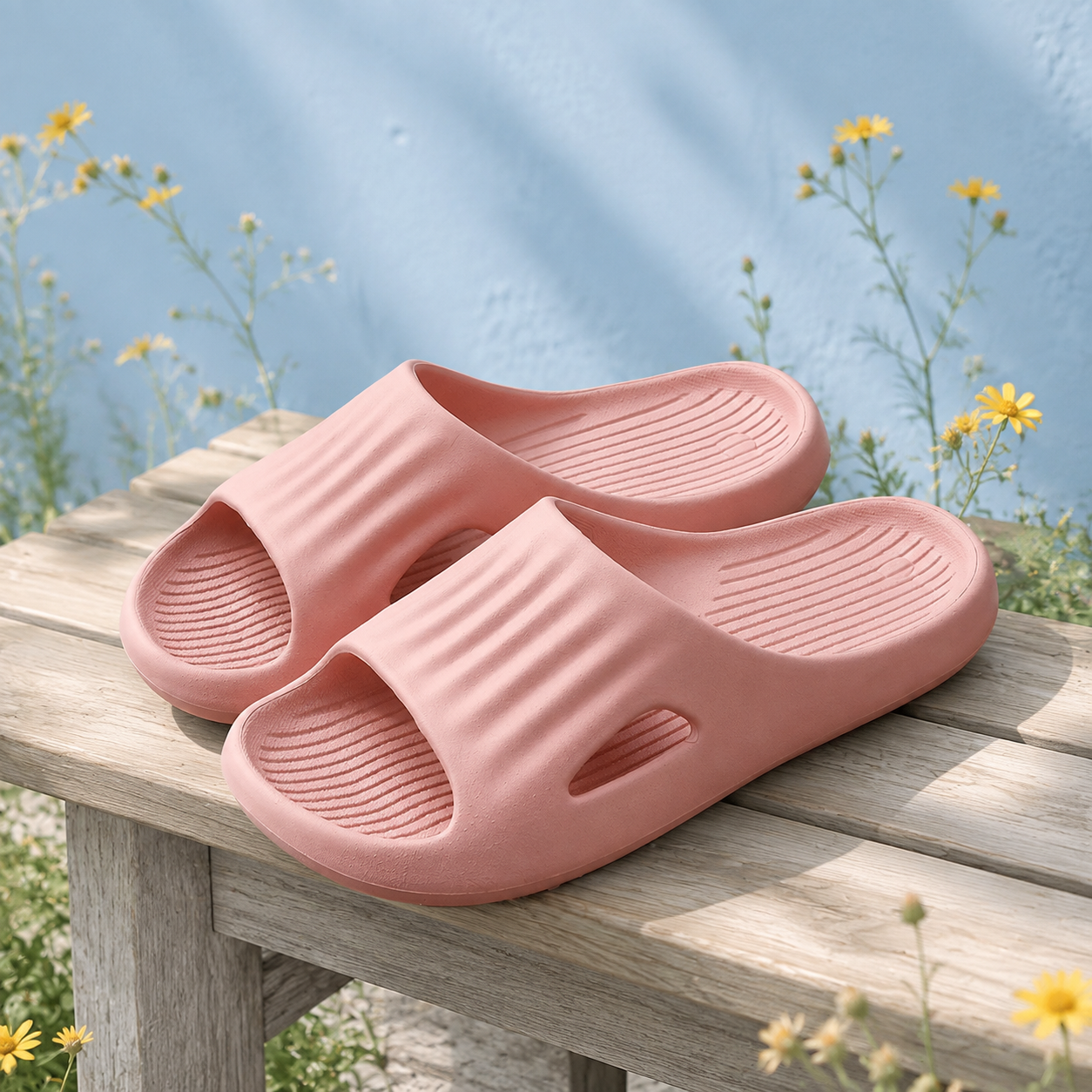Couples' EVA Bathing Sandals and Slippers for Home – vue principale | Écritournures