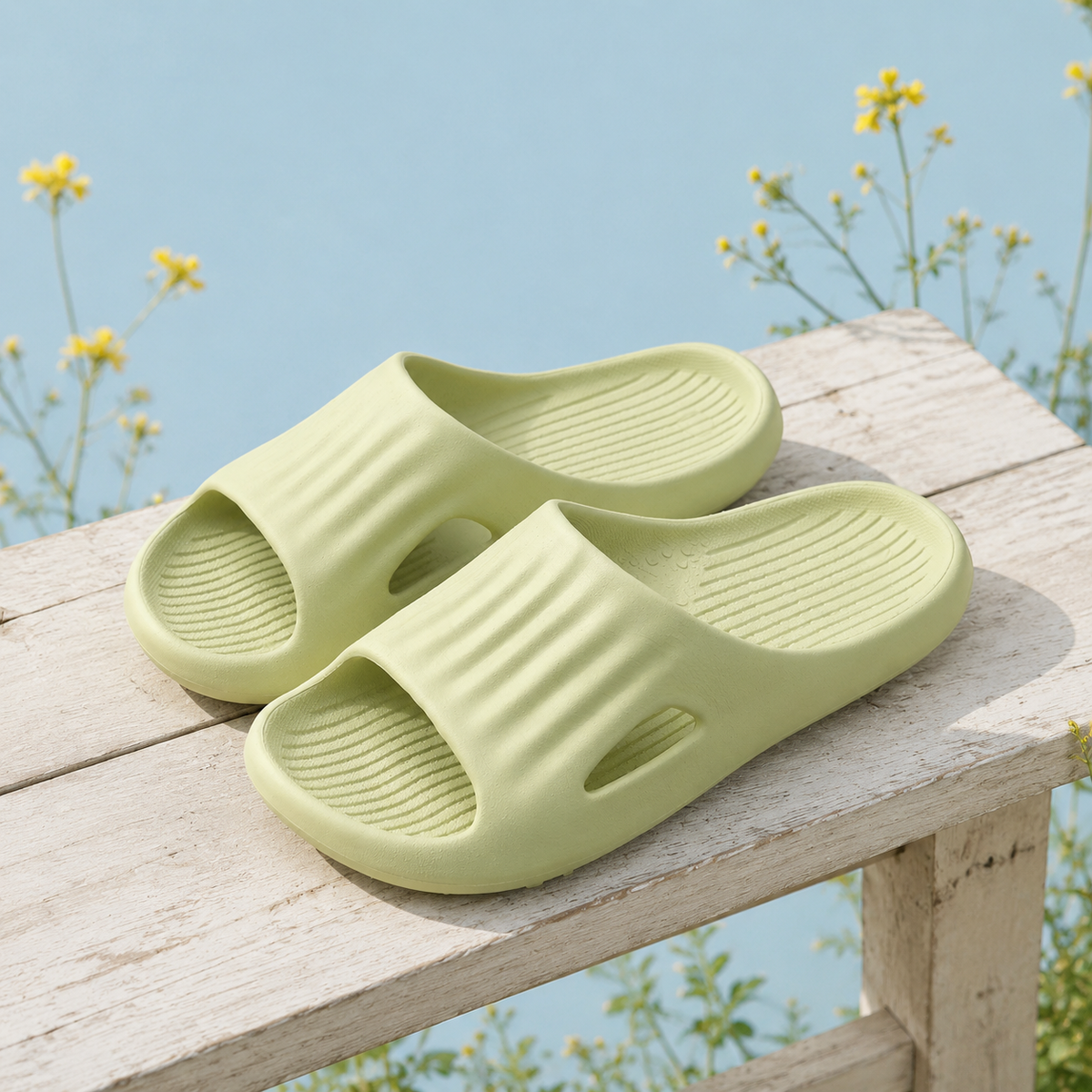 Couples' EVA Bathing Sandals and Slippers for Home – vue 2 | Écritournures