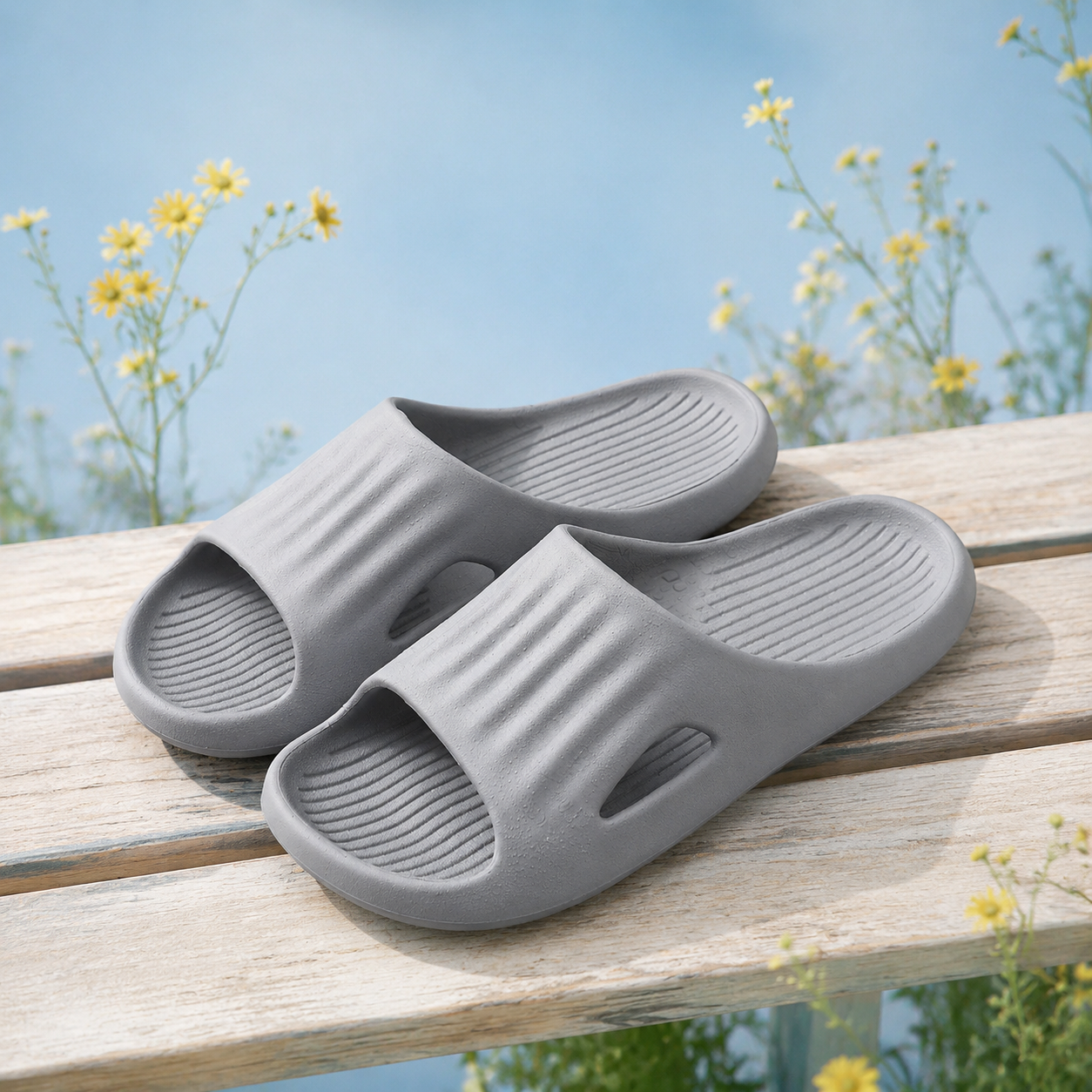 Couples' EVA Bathing Sandals and Slippers for Home – vue 4 | Écritournures