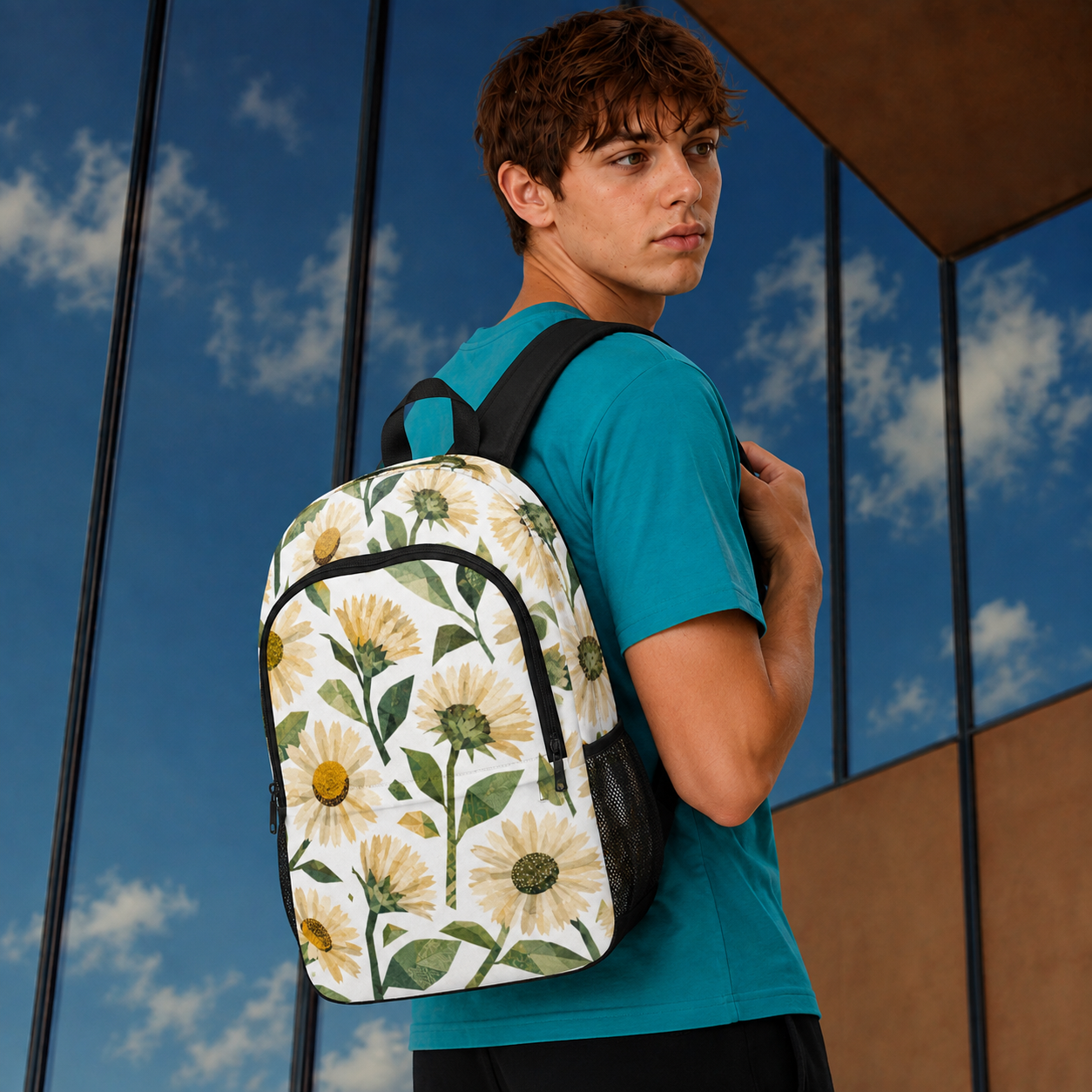 Marguerites en liberté - Backpack, sac à dos – vue 2 | Écritournures