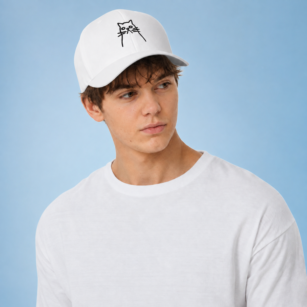 Moody Cat Structured Twill Cap – vue 2 | Écritournures