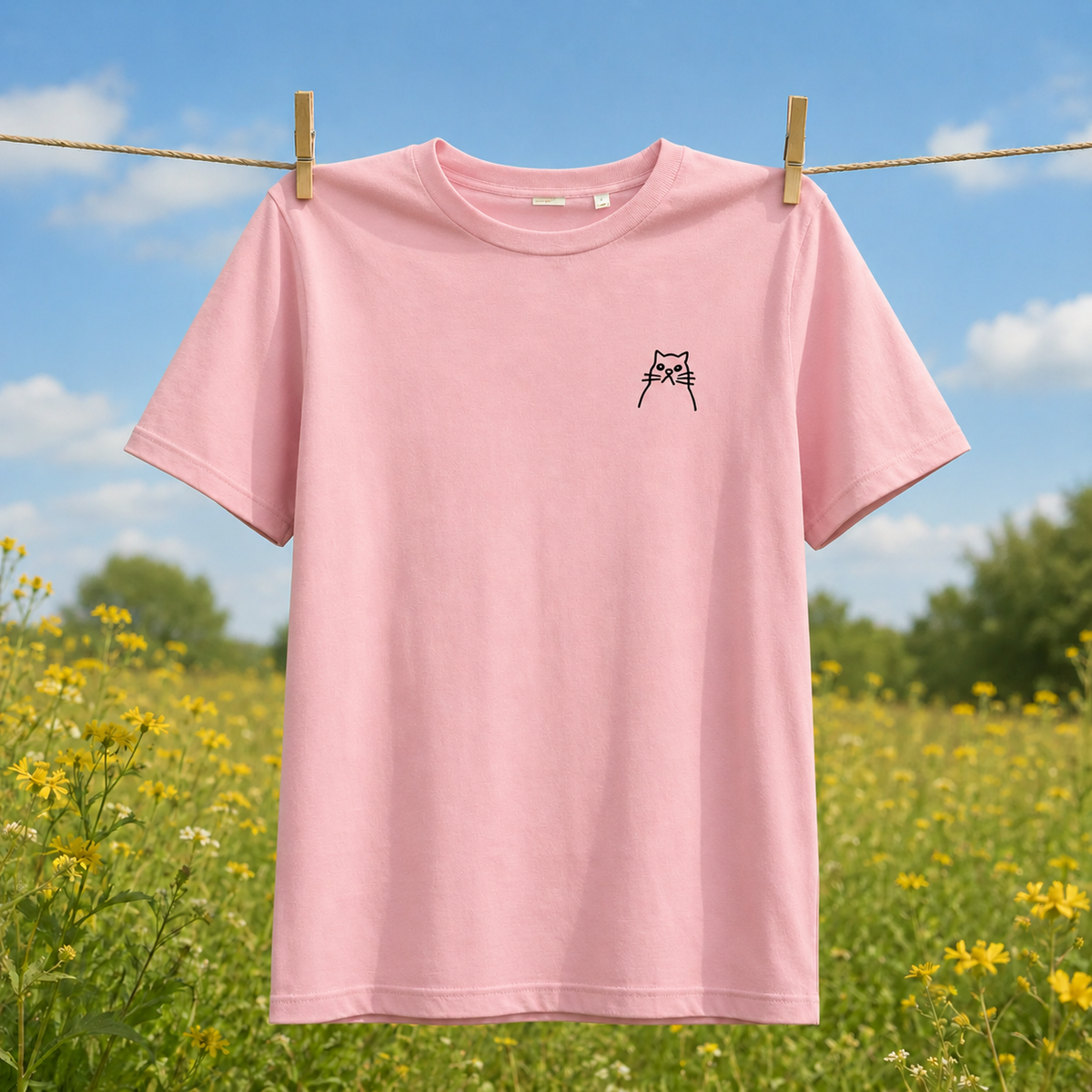 Moody Cat. Unisex t-shirt – vue principale | Écritournures