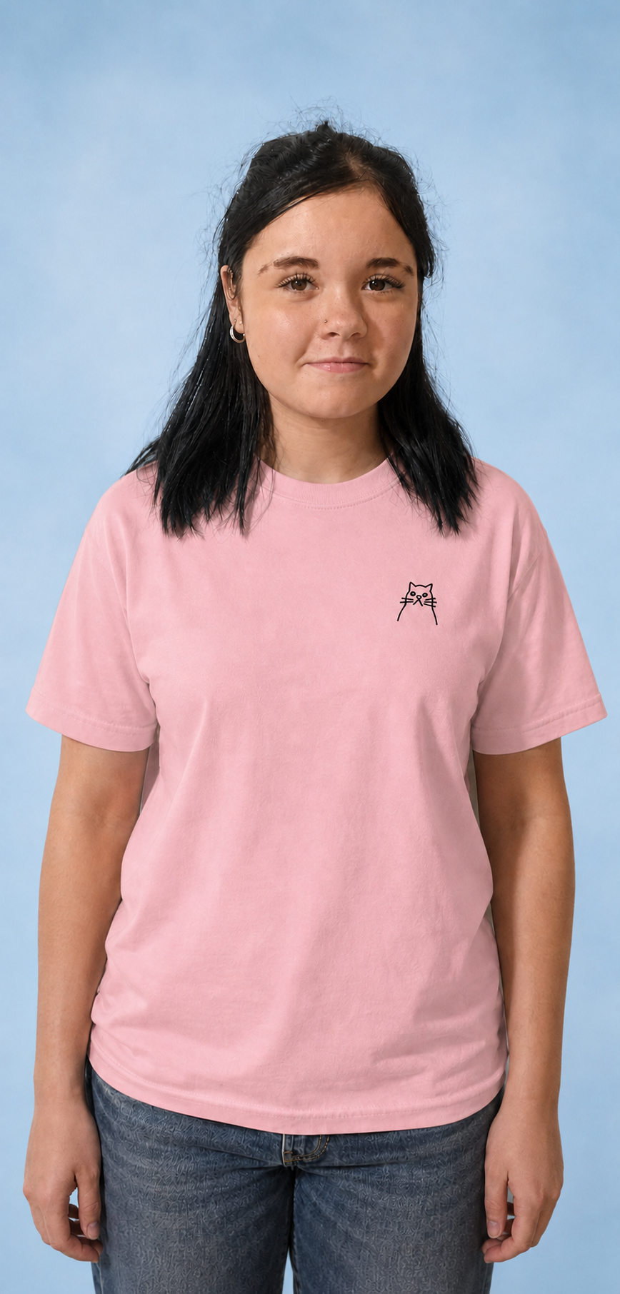 Moody Cat. Unisex t-shirt – vue 2 | Écritournures