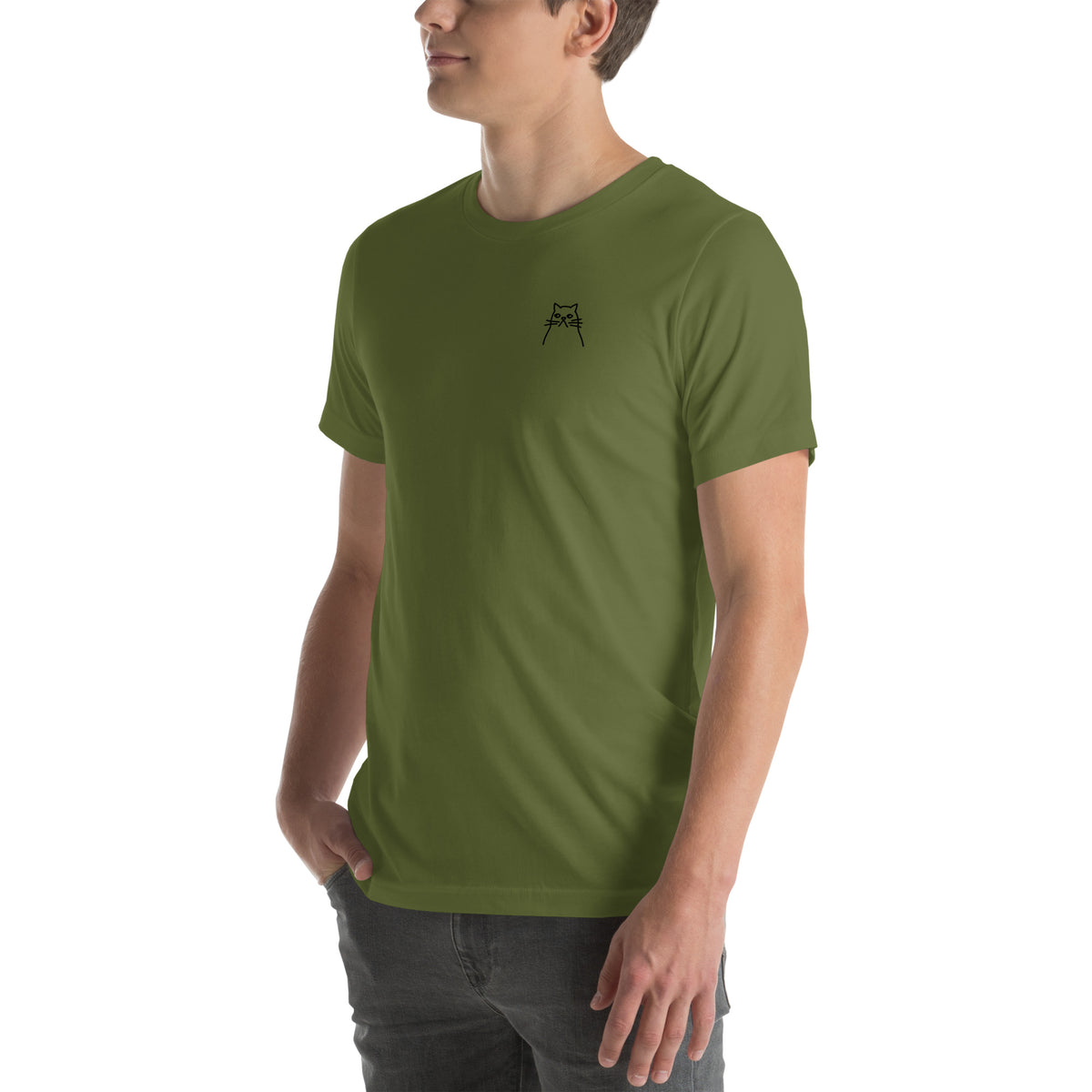 Moody Cat. Unisex t-shirt – vue 5 | Écritournures