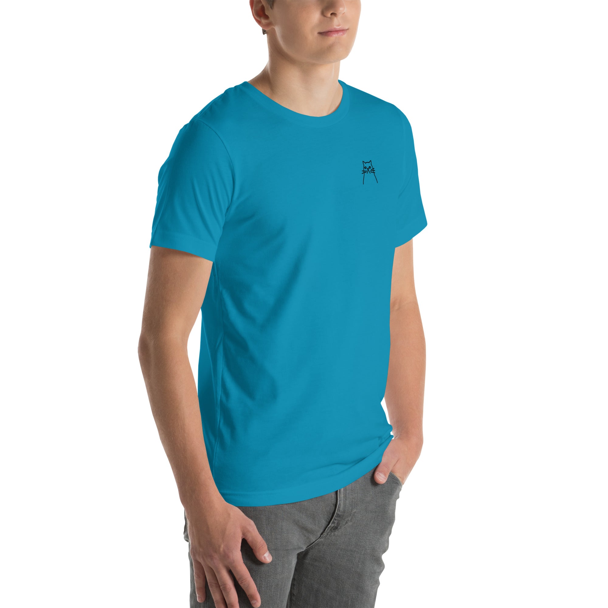 Moody Cat. Unisex t-shirt – vue 6 | Écritournures