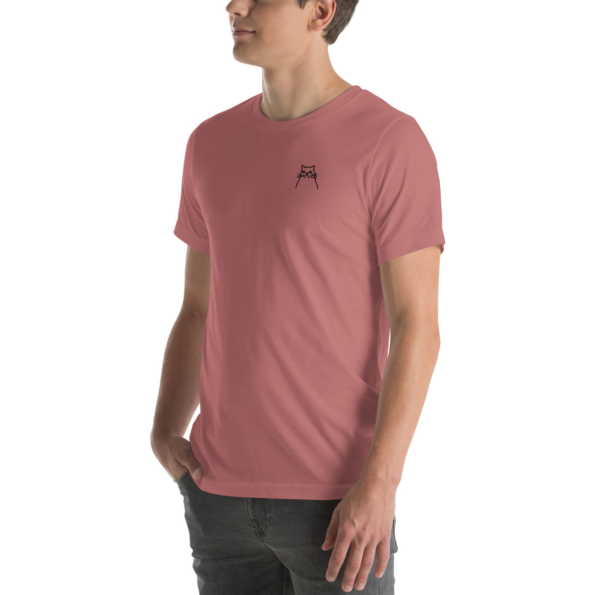 Moody Cat. Unisex t-shirt – vue 7 | Écritournures