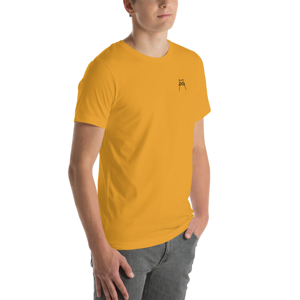 Moody Cat. Unisex t-shirt – vue 8 | Écritournures