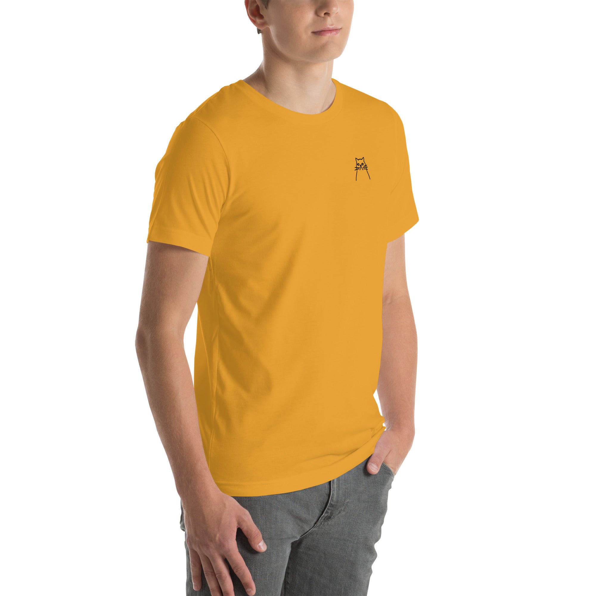 Moody Cat. Unisex t-shirt – vue 8 | Écritournures