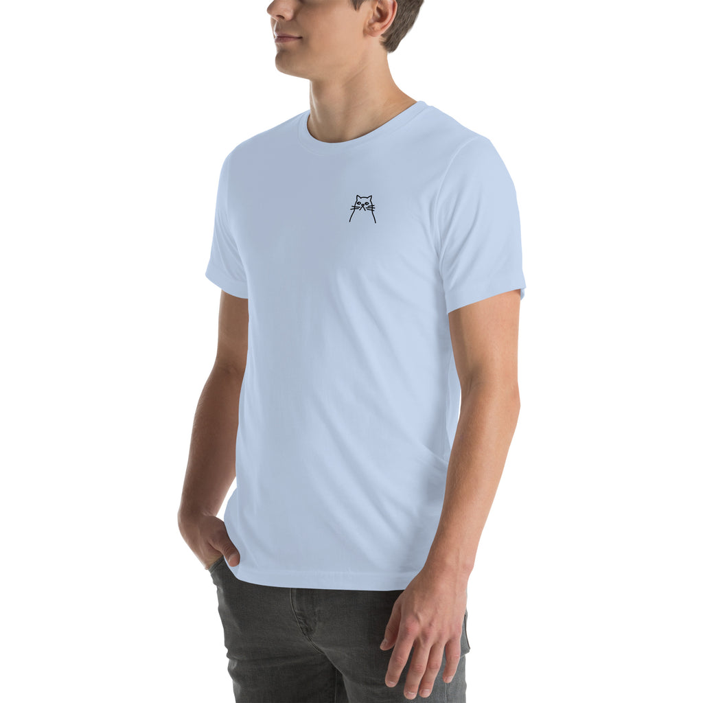 Moody Cat. Unisex t-shirt – vue 11 | Écritournures
