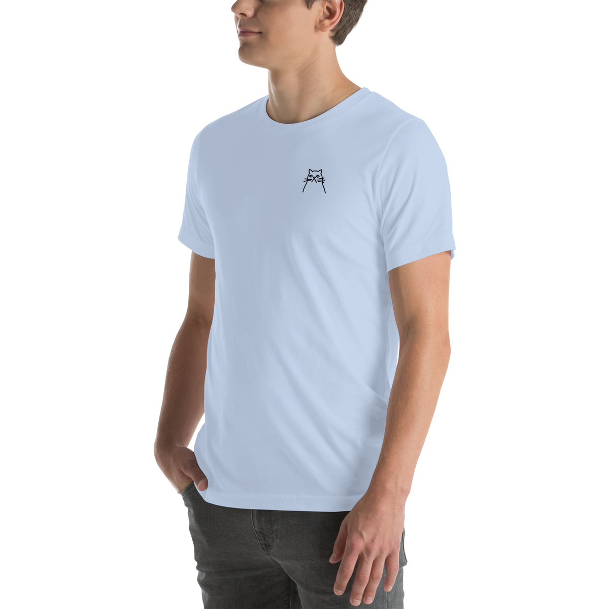 Moody Cat. Unisex t-shirt – vue 11 | Écritournures