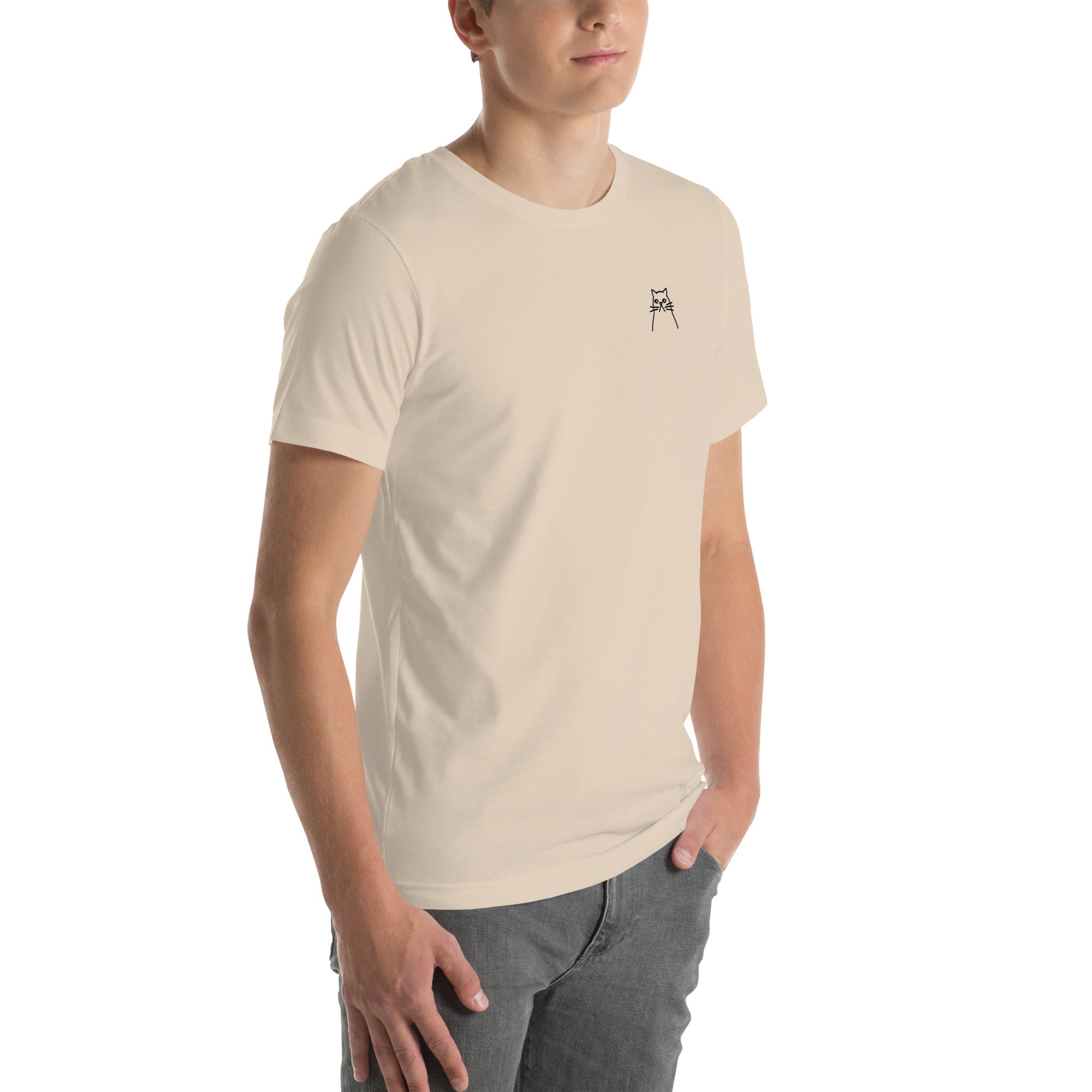 Moody Cat. Unisex t-shirt – vue 12 | Écritournures
