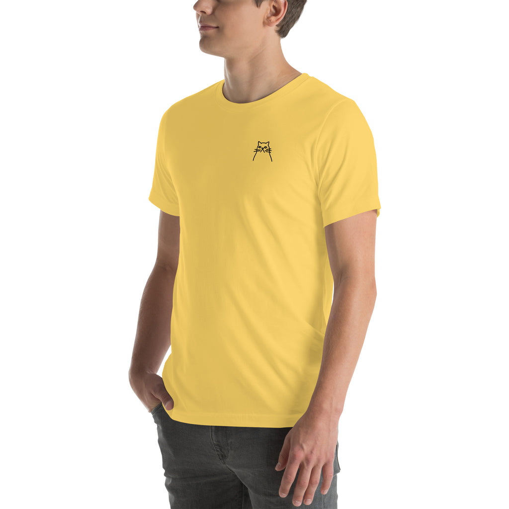 Moody Cat. Unisex t-shirt – vue 13 | Écritournures