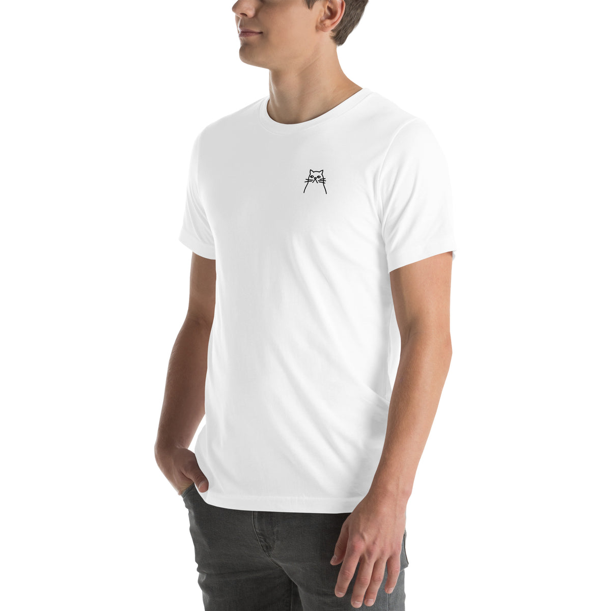 Moody Cat. Unisex t-shirt – vue 15 | Écritournures