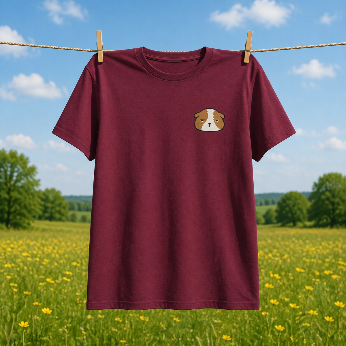 Moody Guinea Pig DryBlend® T-Shirt – vue 3 | Écritournures
