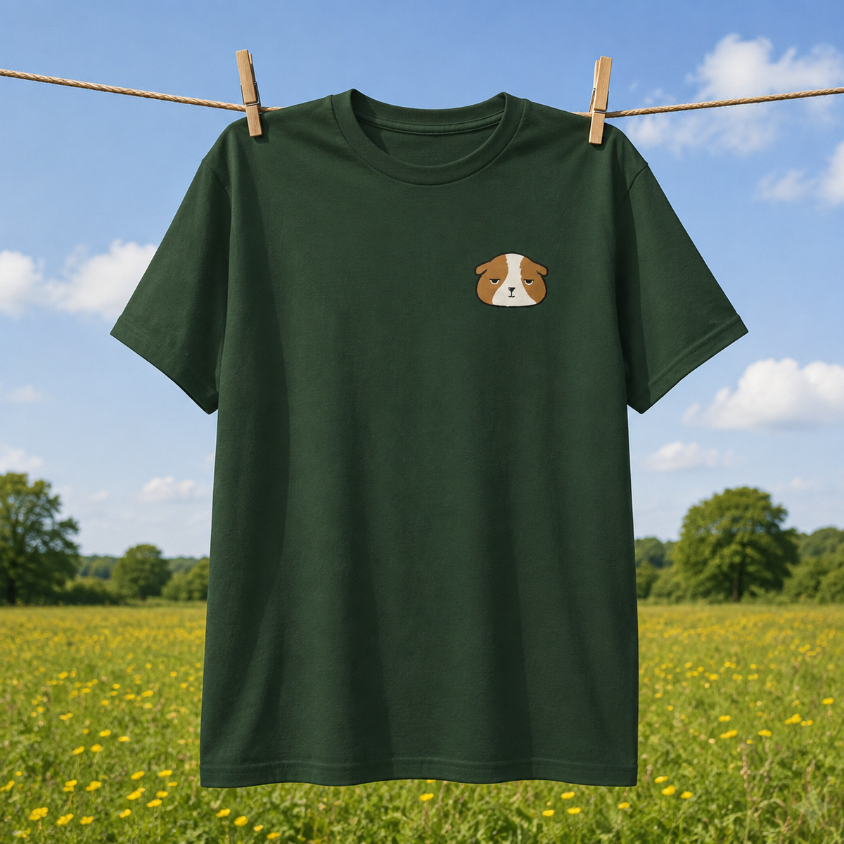 Moody Guinea Pig DryBlend® T-Shirt – vue 6 | Écritournures