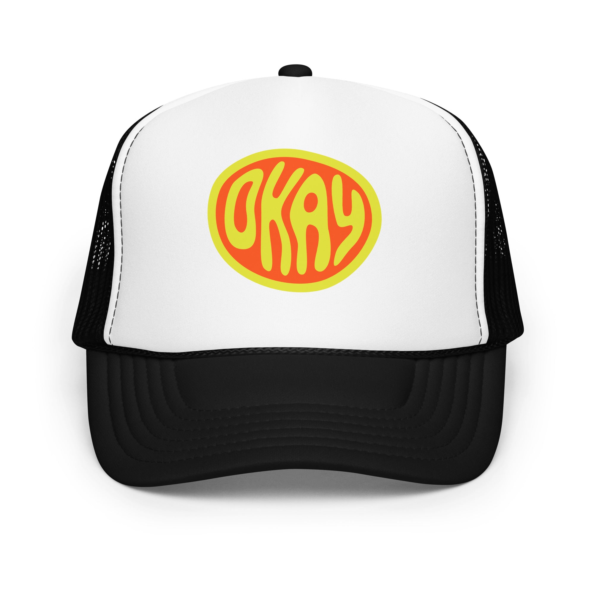 Okkkkkkay. Okay. Foam trucker hat – vue 5 | Écritournures