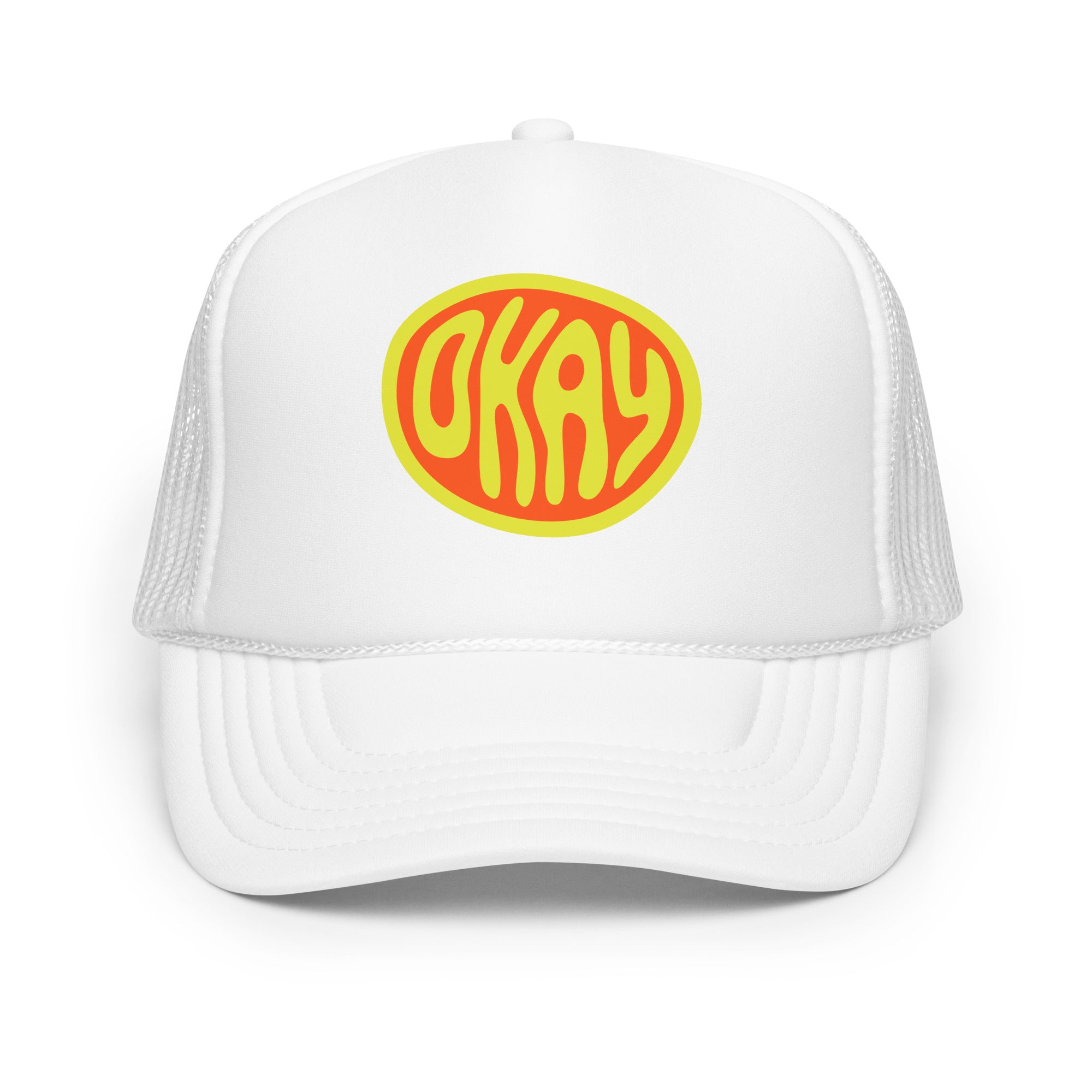 Okkkkkkay. Okay. Foam trucker hat – vue 6 | Écritournures