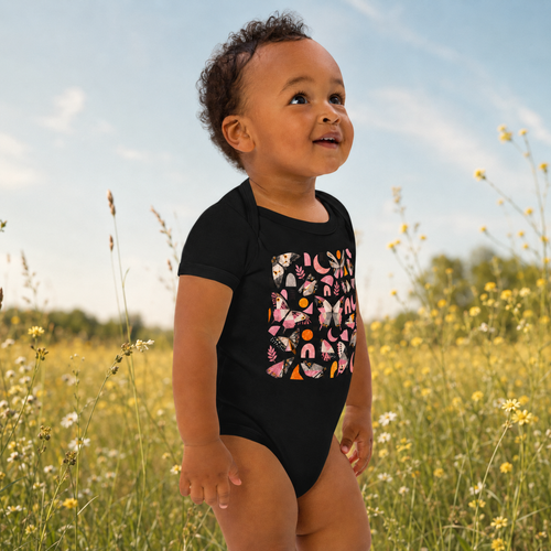 Organic cotton baby bodysuit – vue 2 | Écritournures