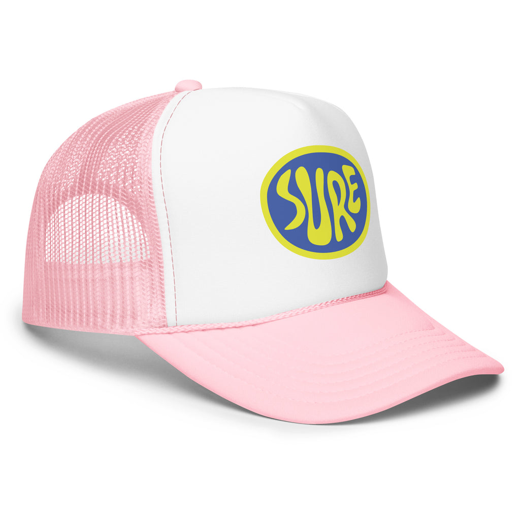 Suuuuurrreee. Sure. Foam trucker hat – vue 7 | Écritournures