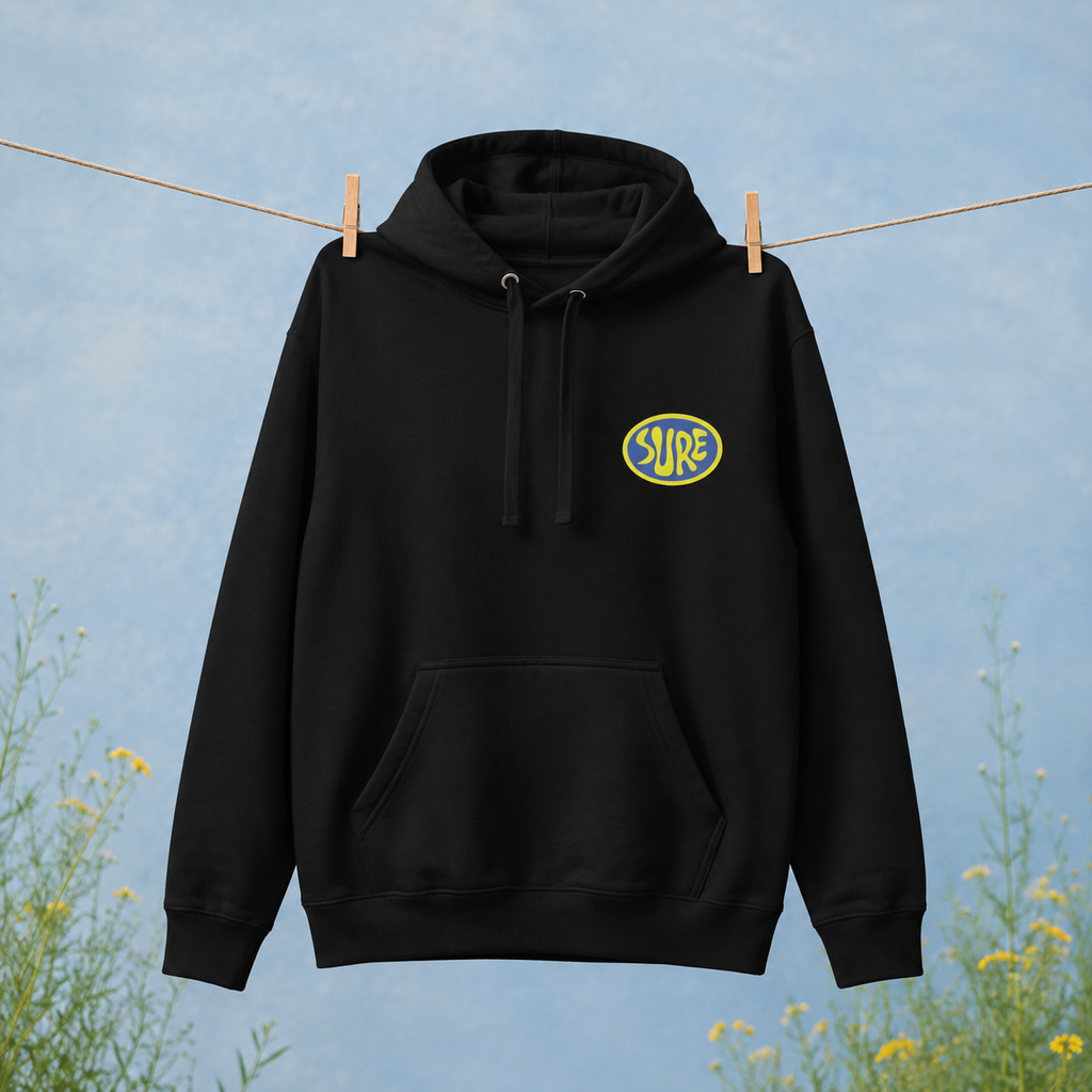 Suuuuurrreee. Sure. Unisex Hoodie – vue 3 | Écritournures