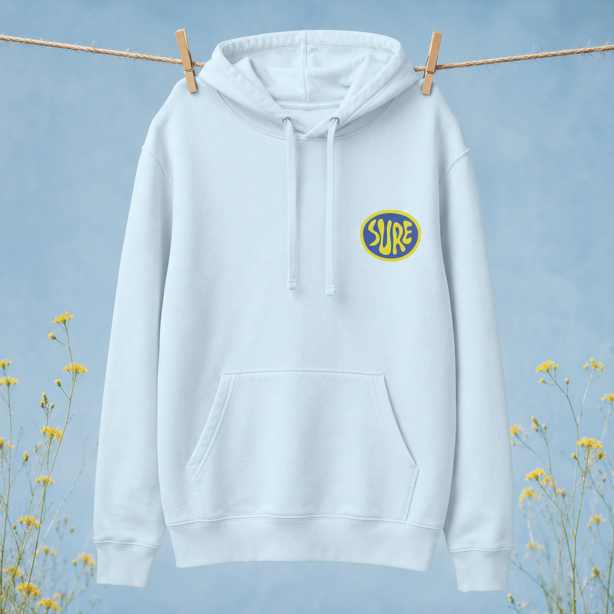 Suuuuurrreee. Sure. Unisex Hoodie – vue 4 | Écritournures