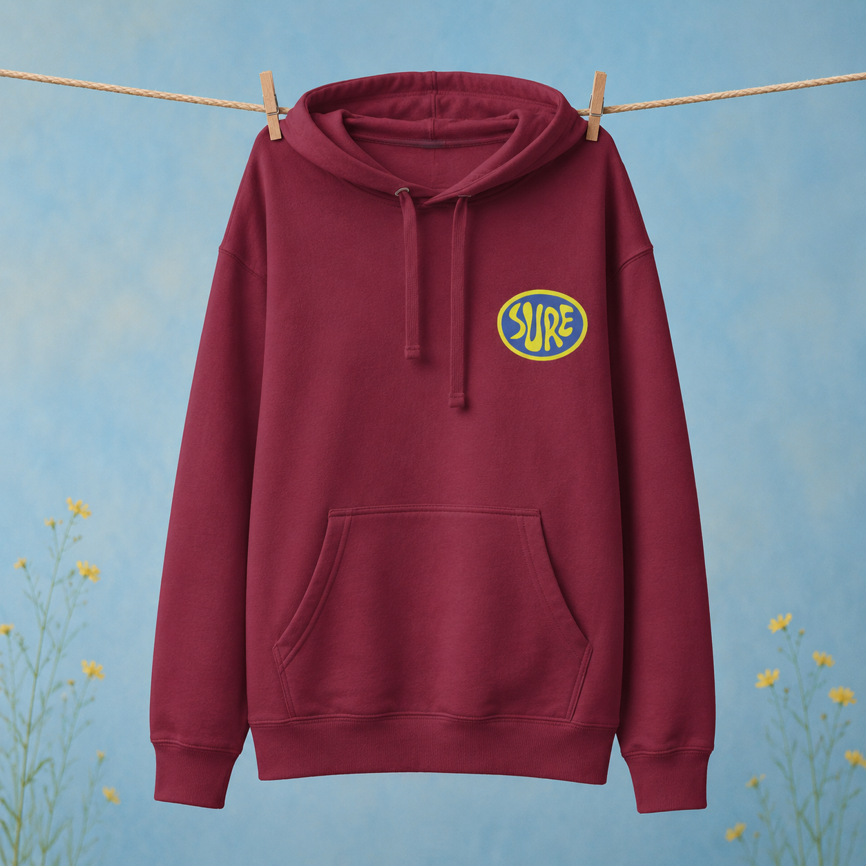 Suuuuurrreee. Sure. Unisex Hoodie – vue 5 | Écritournures