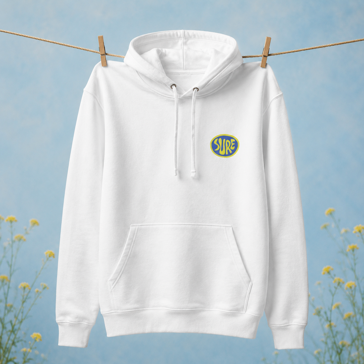Suuuuurrreee. Sure. Unisex Hoodie – vue 6 | Écritournures