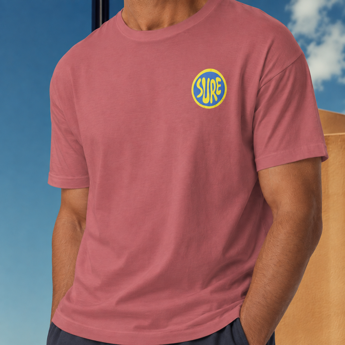 Suuuuurrreee. Sure. Unisex t-shirt – vue principale | Écritournures
